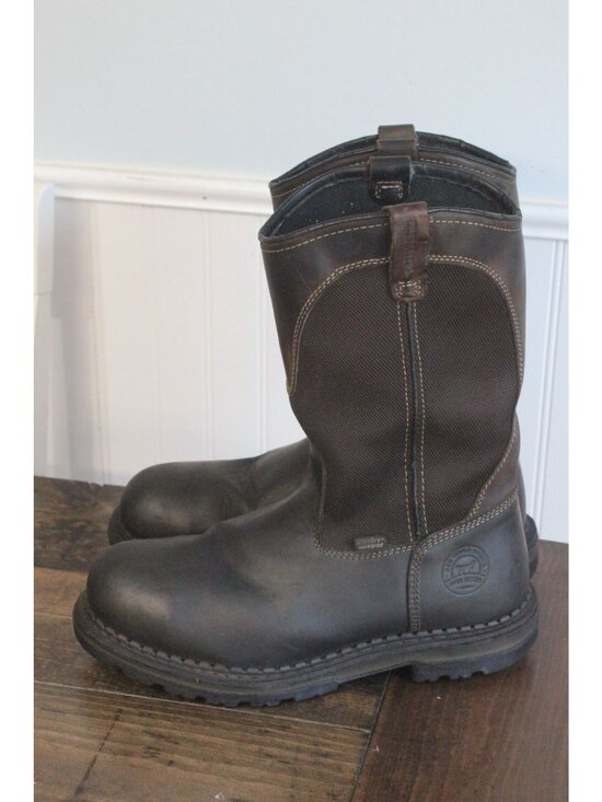 REDWING Irish Setter Mens UltraDry Waterproof Pull-On Leather Work Boots Size 11 main image 8